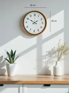 Turuncu Plastik Duvar Saati 36 cm · Model PP-3605O