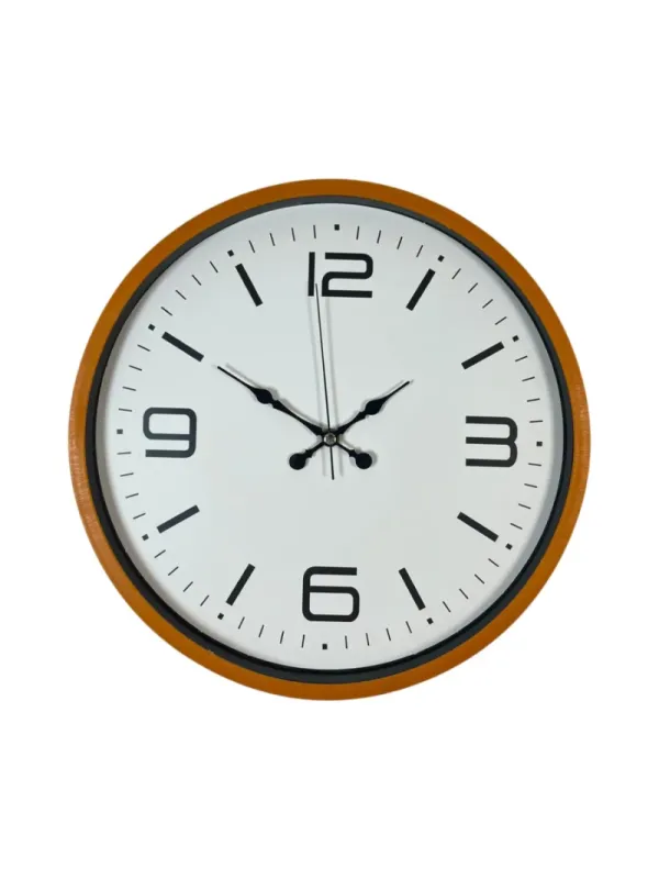 Turuncu Plastik Duvar Saati 36 cm · Model PP-3608O