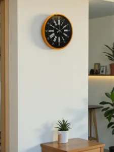 Turuncu Plastik Duvar Saati 36 cm · Model PP-3659O