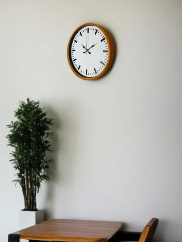 Turuncu Plastik Duvar Saati 36 cm · Model PP-3689O