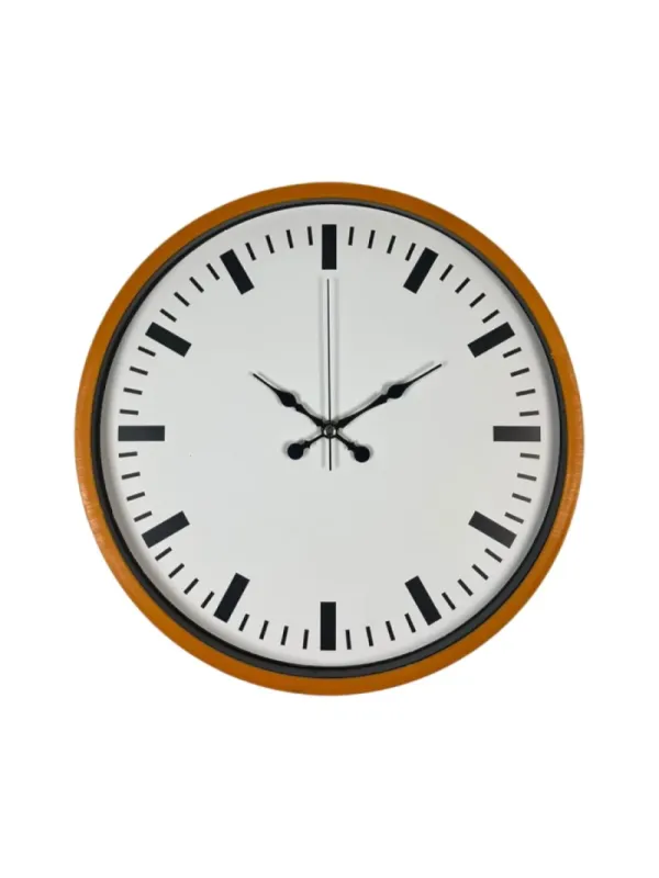 Turuncu Plastik Duvar Saati 36 cm · Model PP-3689O