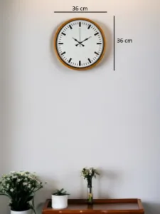 Turuncu Plastik Duvar Saati 36 cm · Model PP-3689O