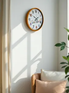 Çocuk Odası Turuncu Plastik Duvar Saati 36 cm · Model PP-3693O