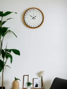 Göstergeli Turuncu Plastik Duvar Saati 36 cm · Model PP-3697O