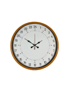 Göstergeli Turuncu Plastik Duvar Saati 36 cm · Model PP-3697O