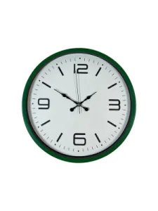 Yeşil Plastik Duvar Saati 36 cm · Model PP-3608L