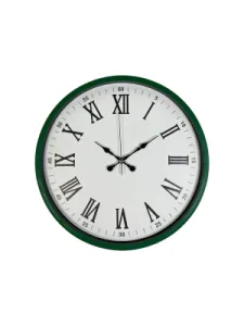 Roma Rakamlı Yeşil Plastik Duvar Saati 36 cm · Model PP-3654L