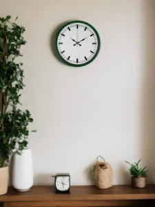 Yeşil Plastik Duvar Saati 36 cm · Model PP-3689L