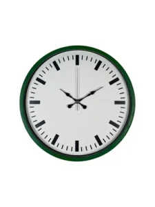 Yeşil Plastik Duvar Saati 36 cm · Model PP-3689L