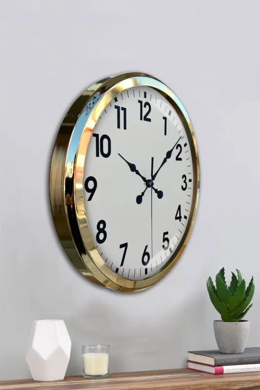 Gold Metal Duvar Saati 52 cm · Model 5201G