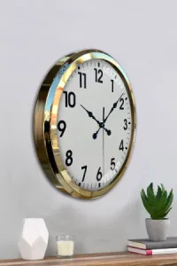 Gold Metal Duvar Saati 52 cm · Model 5201G