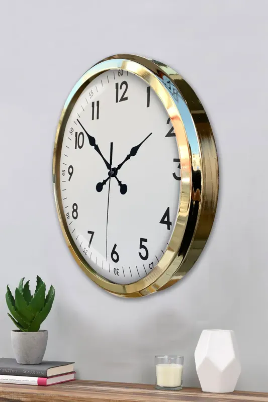 Gold Metal Duvar Saati 52 cm · Model 5205G
