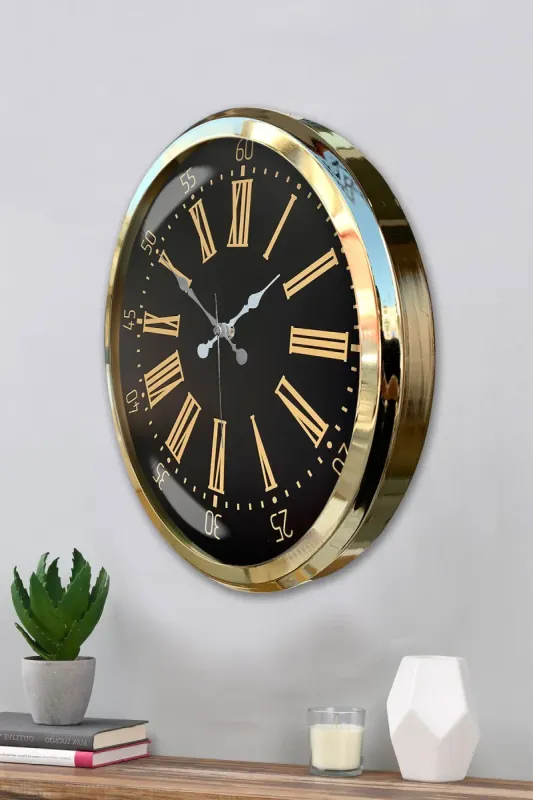 Gold Metal Duvar Saati 52 cm · Model 5258G