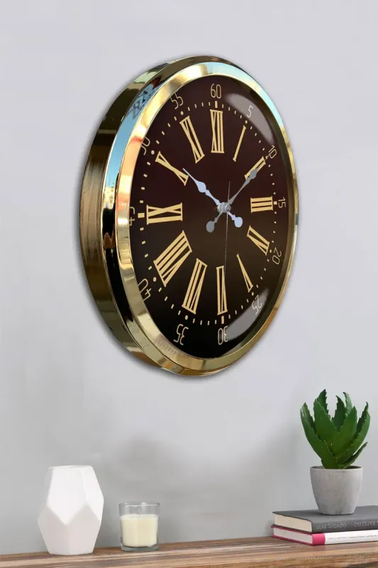 Gold Metal Duvar Saati 52 cm · Model 5258G