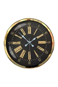 Gold Metal Duvar Saati 52 cm · Model 5258G