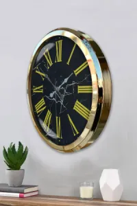 Gold Metal Duvar Saati 52 cm · Model 5271G
