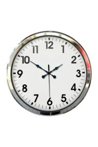 Krom Metal Duvar Saati 52 cm · Model 5201K