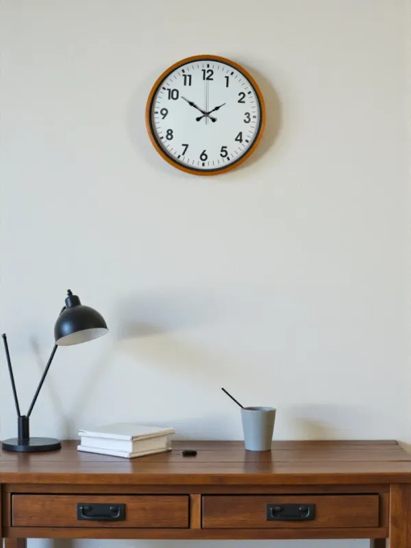Turuncu Plastik Duvar Saati 36 cm · Model PP-3601O