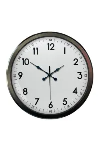 Siyah Metal Duvar Saati 52 cm · Model 5205B