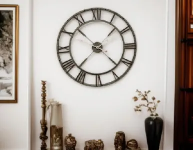 Eskitme Metal Duvar Saati 73 cm · Model 7301E