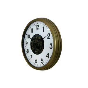 Eskitme Metal Çarklı Duvar Saati 60 cm · Model C-6001E