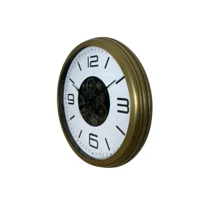 Eskitme Metal Çarklı Duvar Saati 60 cm · Model C-6008E