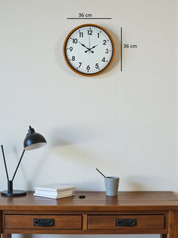Turuncu Plastik Duvar Saati 36 cm · Model PP-3601O