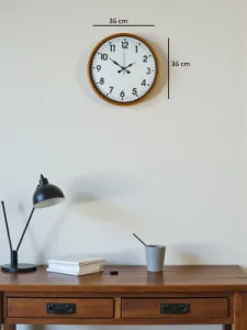 Turuncu Plastik Duvar Saati 36 cm · Model PP-3601O