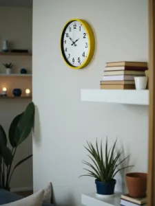 Sarı Plastik Duvar Saati 36 cm · Model PP-3601Y