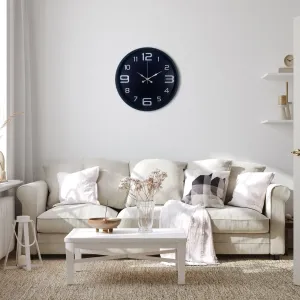 Siyah Plastik Duvar Saati 36 cm · Model PP-3609B