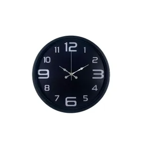 Siyah Plastik Duvar Saati 36 cm · Model PP-3609B