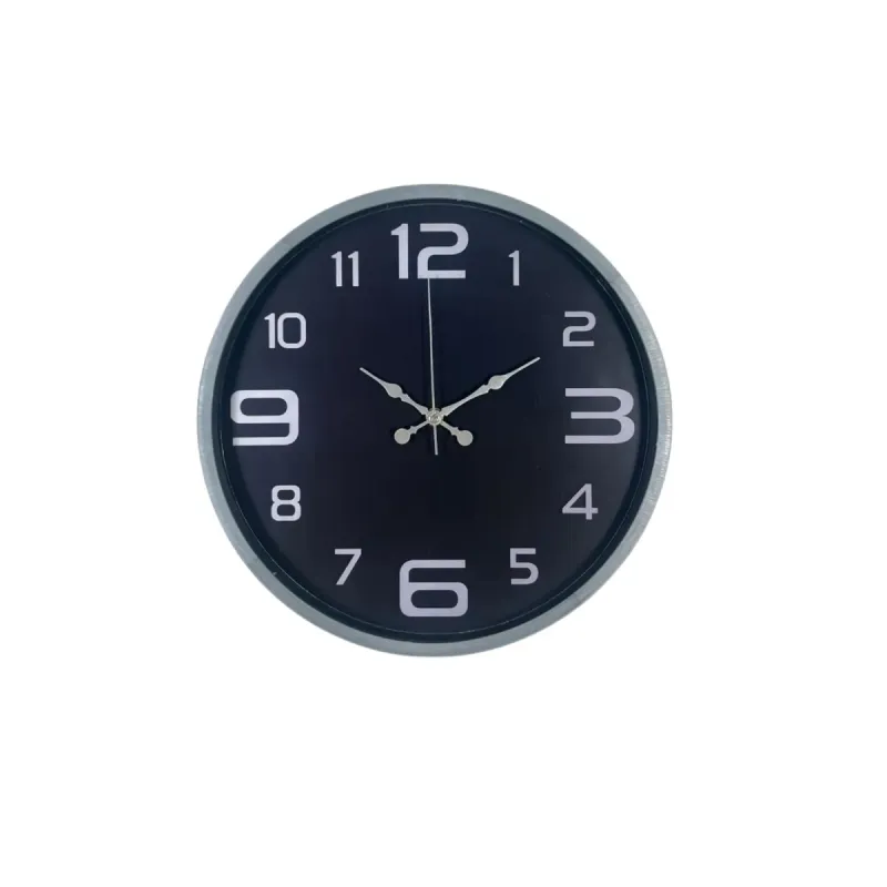 Gri Plastik Duvar Saati 36 cm · Model PP-3609K