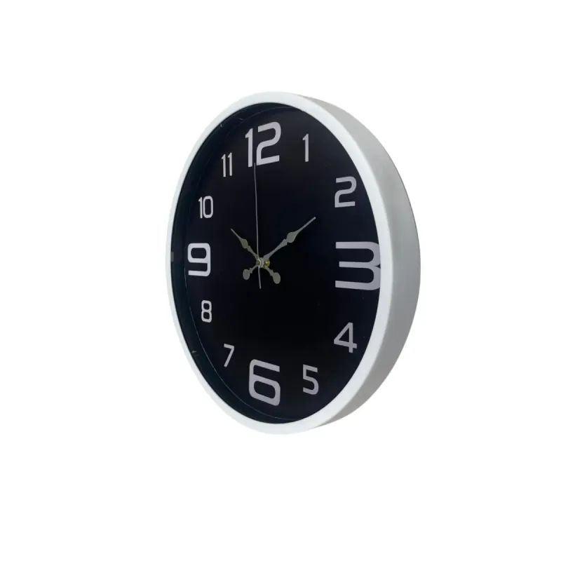 Beyaz Plastik Duvar Saati 36 cm · Model PP-3609W