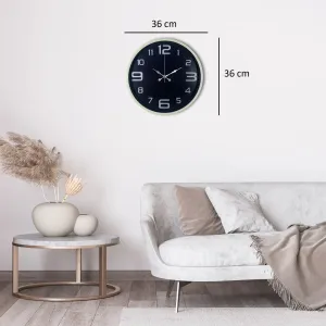 Krem Plastik Duvar Saati 36 cm · Model PP-3609X