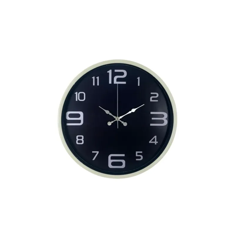 Krem Plastik Duvar Saati 36 cm · Model PP-3609X