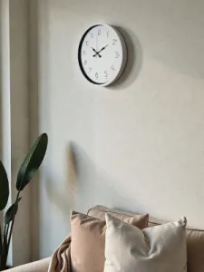 Beyaz Plastik Duvar Saati 36 cm · Model PP-3601W