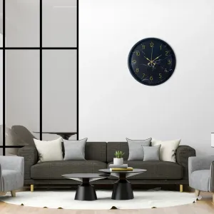 Desenli Siyah Plastik Duvar Saati 36 cm · Model PP-3611B