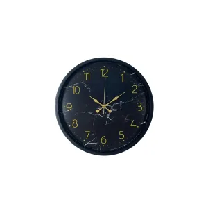 Desenli Siyah Plastik Duvar Saati 36 cm · Model PP-3611B