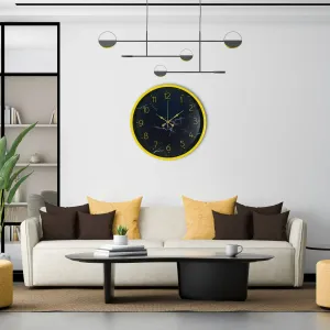 Desenli Sarı Plastik Duvar Saati 36 cm · Model PP-3611Y