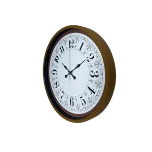 Kahverengi Plastik Duvar Saati 36 cm · Model PP-3625I