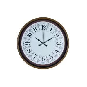 Kahverengi Plastik Duvar Saati 36 cm · Model PP-3625I