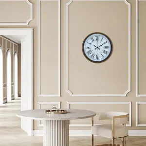 Roma Rakamlı Kahverengi Plastik Duvar Saati 36 cm · Model PP-3652I