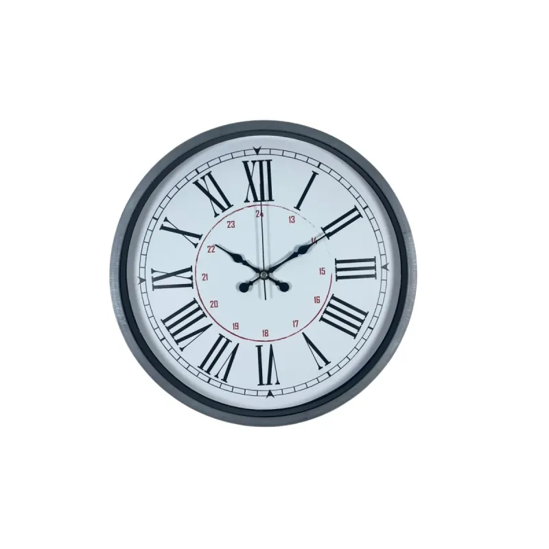 Gri Plastik Duvar Saati 36 cm · Model PP-3652K
