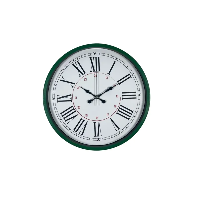 Yeşil Plastik Duvar Saati 36 cm · Model PP-3652L