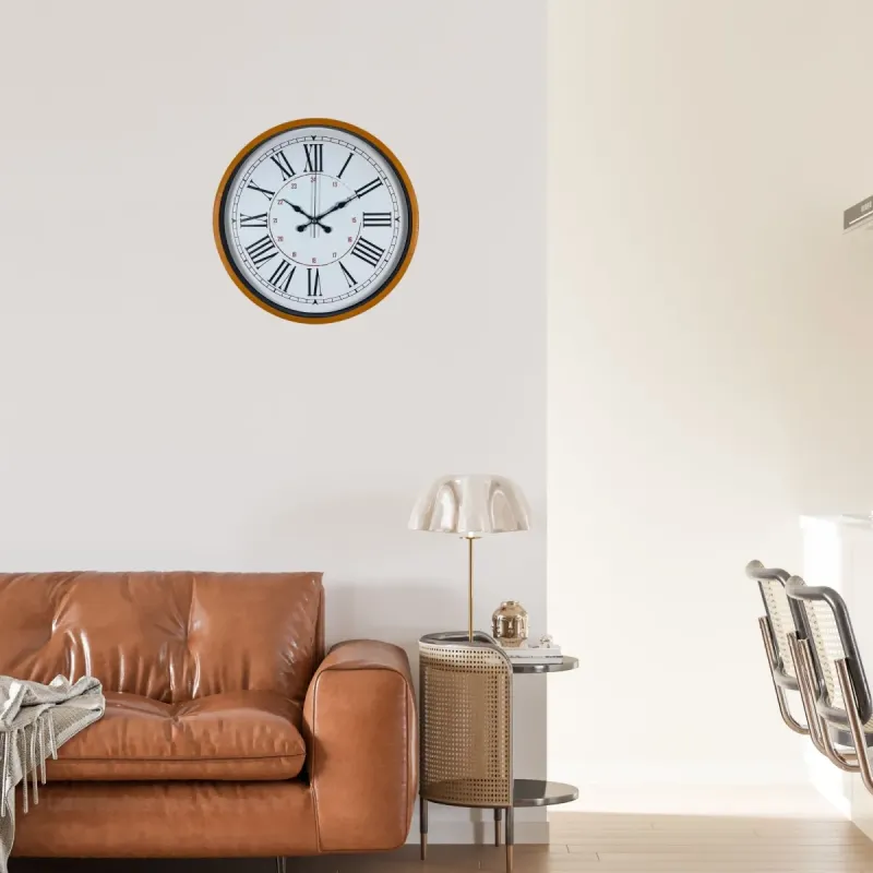 Turuncu Plastik Duvar Saati 36 cm · Model PP-3652O