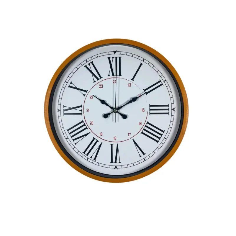 Turuncu Plastik Duvar Saati 36 cm · Model PP-3652O