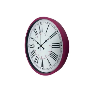 Pembe Plastik Duvar Saati 36 cm · Model PP-3652P