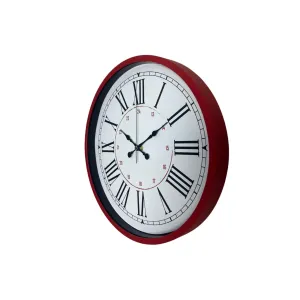 Kırmızı Plastik Duvar Saati 36 cm · Model PP-3652R