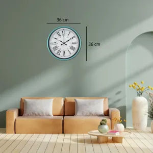 Turkuaz Plastik Duvar Saati 36 cm · Model PP-3652T