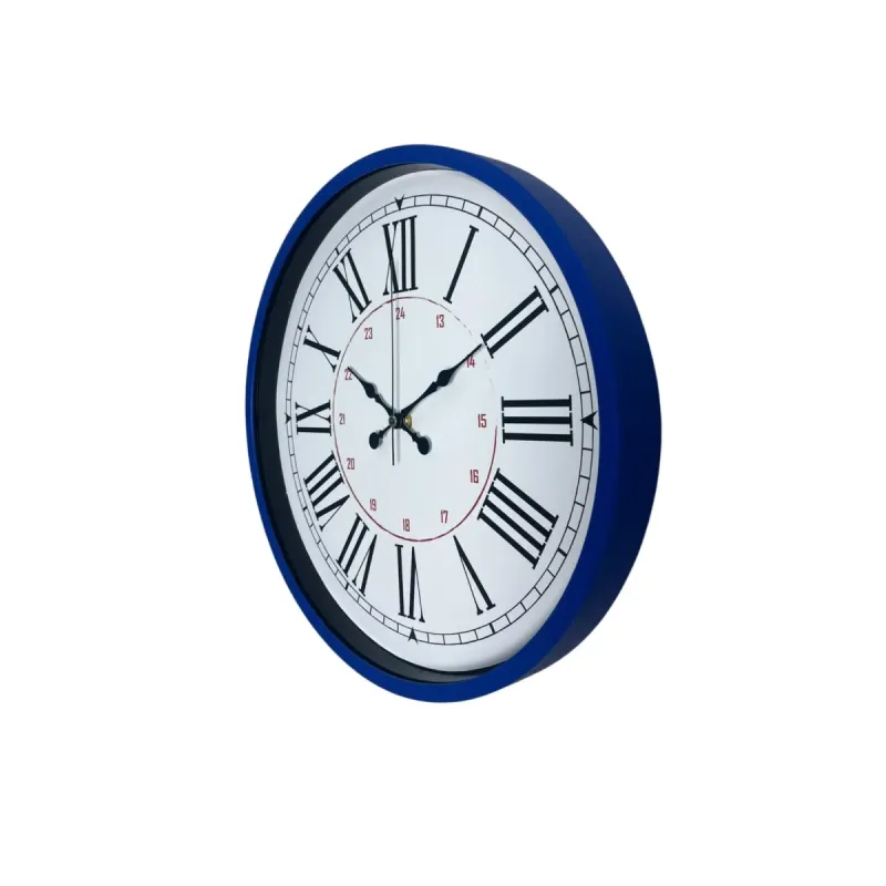 Lacivert Plastik Duvar Saati 36 cm · Model PP-3652V
